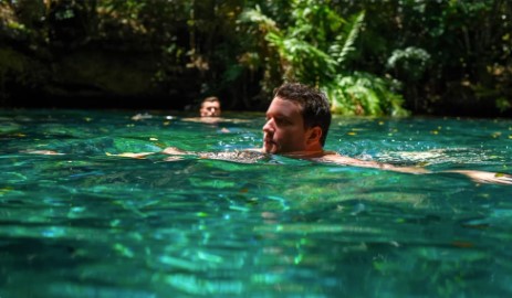 Wild on Caribbean Sea with Cenote